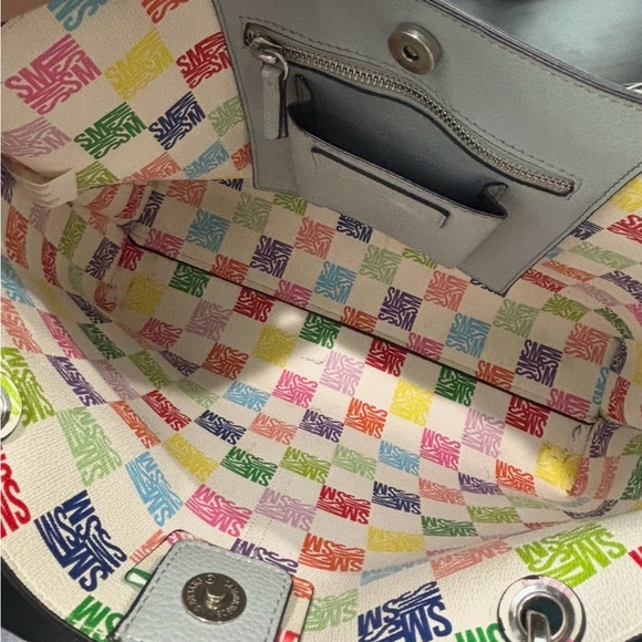 STEVE MADDEN Bdonna Tote Bag w/ pouch - Blue/Grey (Fog) - Picture 8 of 13